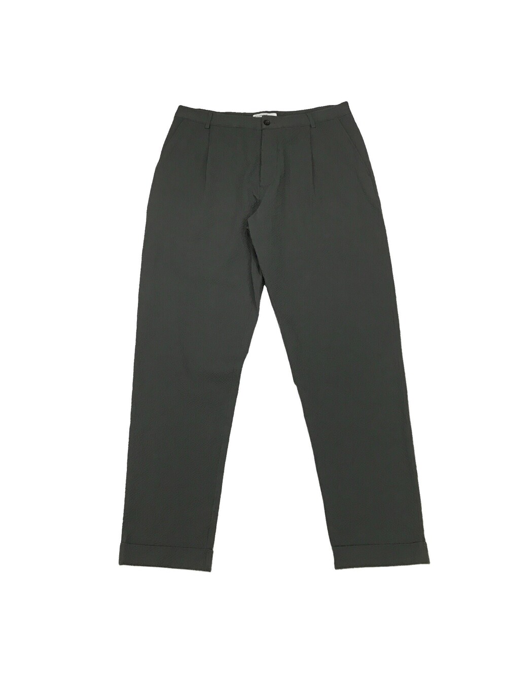 Universal Works Textured Pants Mens 34 Gray Chino Lounge Trousers Button Italy
